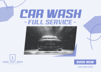 Carwash Full Service Postcard Image Preview