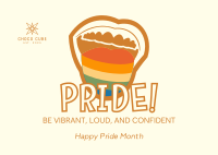 Say Pride Celebration Postcard Image Preview