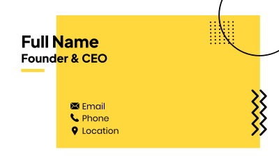 Fantastic Yellow Business Card Image Preview