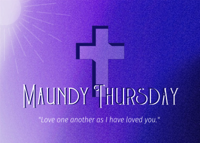 Holy Week Maundy Thursday Postcard Image Preview