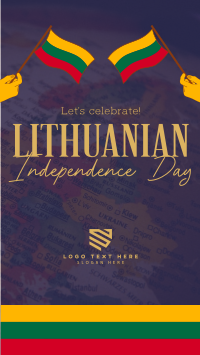 Modern Lithuanian Independence Day Facebook Story Design