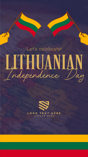 Modern Lithuanian Independence Day Facebook story Image Preview