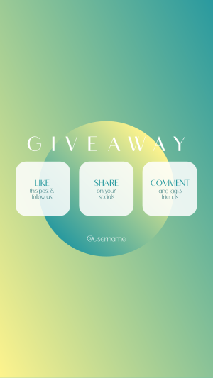 Gradient Planet Giveaway Instagram story Image Preview