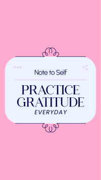 Positive Self Note Instagram Story Design