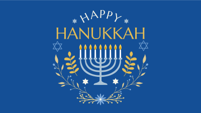 Happy Hanukkah Facebook event cover Image Preview