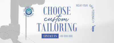 Choose Custom Tailoring Facebook cover Image Preview