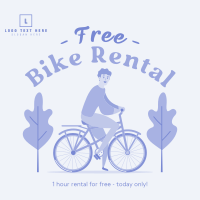 Free Bike Rental Instagram post Image Preview