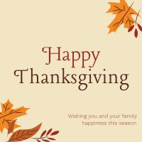 Happy Thanksgiving Instagram post | BrandCrowd Instagram post Maker