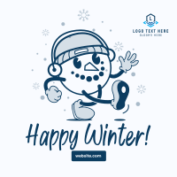 Snowman Mascot Instagram post Image Preview