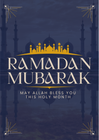 Mosque Silhouette Ramadan Flyer Image Preview