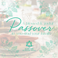 Rustic Passover Greeting Instagram Post Image Preview