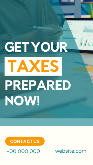 Prep Your Taxes Facebook story Image Preview