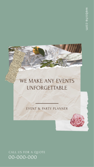 Event and Party Planner Scrapbook Facebook story Image Preview