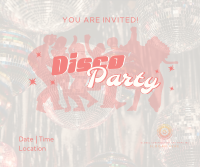 Disco Fever Party Facebook Post Design