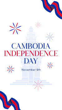 Cambodia Independence Festival Facebook Story Design