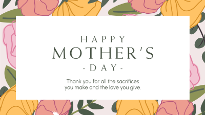 Mother's Day Special Flowers Zoom Background Image Preview