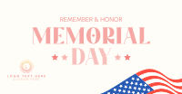 In Honor of Memorial Day Facebook ad Image Preview