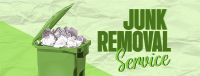 Junk Removal Service Facebook cover Image Preview