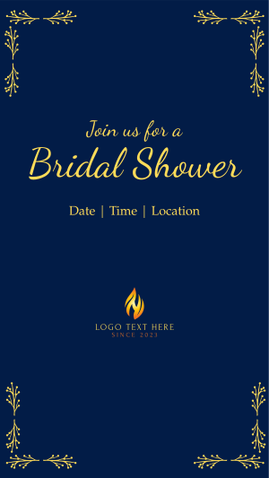 Bridal Shower Facebook story