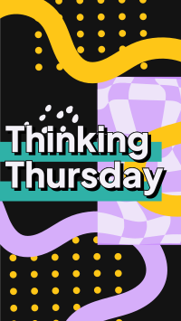 Psychedelic Thinking Thursday Facebook Story Design