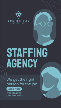 Staffing Agency Booking Facebook story Image Preview