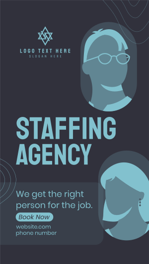 Staffing Agency Booking Facebook story Image Preview