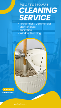 Professional Cleaning Service Facebook Story Design