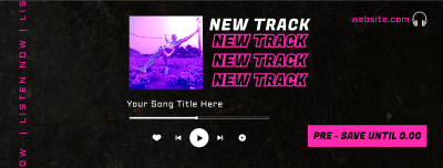 Listen To Our New Track Facebook cover Image Preview