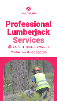 Professional Lumberjack Service Instagram Reel Preview