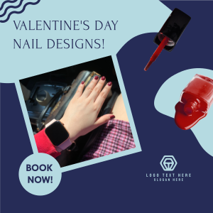 Red Valentine's Nails  Instagram post Image Preview