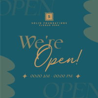 We're Open Now Instagram post Image Preview