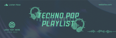 Techno Pop Music Twitter header (cover) Image Preview