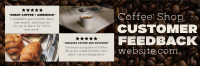 Modern Coffee Shop Feedback Twitter Header Image Preview