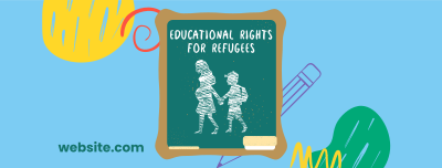 Refugees Education Rights Facebook cover Image Preview