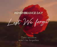 Remember Their Sacrifice Facebook Post Design