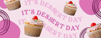 Cupcakes For Dessert Facebook cover Image Preview
