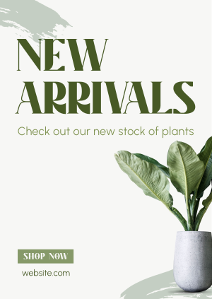 Minimalist Plant Alert Poster Image Preview