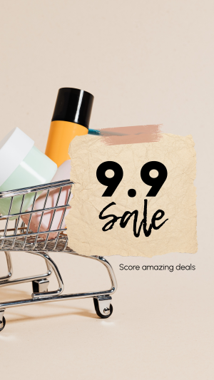9.9 Sale Shopping Cart Facebook story Image Preview