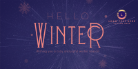 Cozy Winter Greeting Twitter post Image Preview