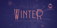 Cozy Winter Greeting Twitter Post Image Preview