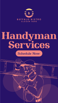 Rustic Handyman Service YouTube Short Image Preview