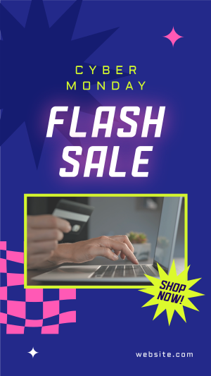 Cyber Flash Sale Instagram Reel Image Preview