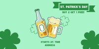 St. Patrick Pub Promo Twitter Post Design