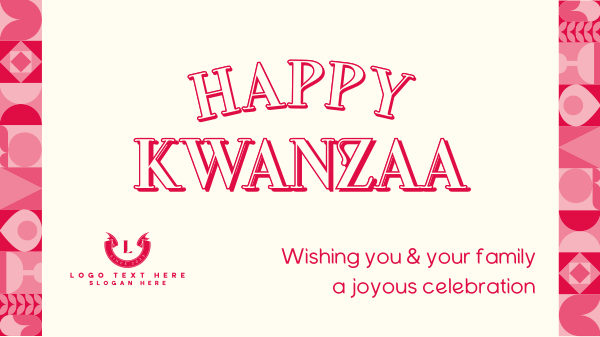 Celebrate Kwanzaa Facebook Event Cover Design