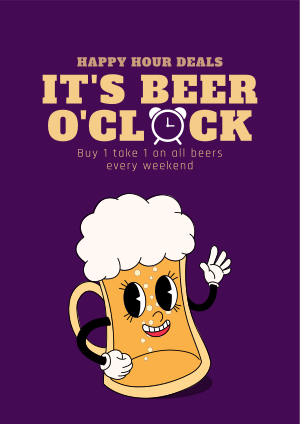 It's Beer Time Flyer Image Preview