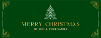 Elegant Christmas Facebook cover Image Preview