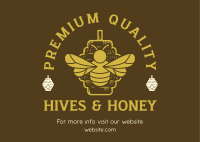High Quality Honey Postcard Image Preview
