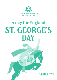 Happy St. George's Day Flyer Design