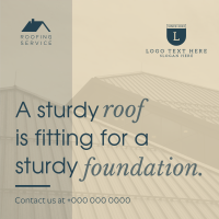 Professional Roofing Service Instagram Post Design