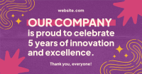 Quirky Company Anniversary Facebook Ad Preview